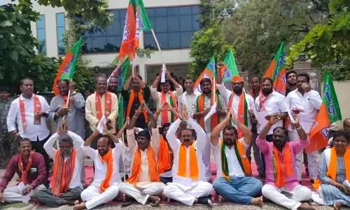 భజరంగ్ దళ్ సంస్థ నిషేధాన్ని విరమించుకోవాలి : బీజేపీ జిల్లా అధ్యక్షుడు నరేందర్ రెడ్డి