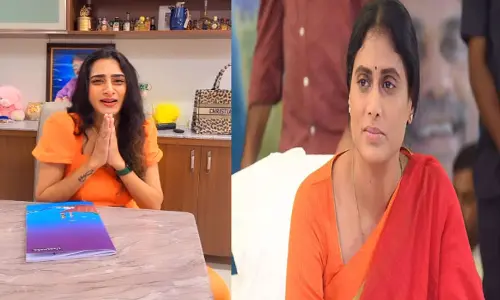 వైఎస్ షర్మిలను తక్కువ మాట్లాడమని దండం పెట్టిన సురేఖ వాణి.. పోస్ట్ వైరల్