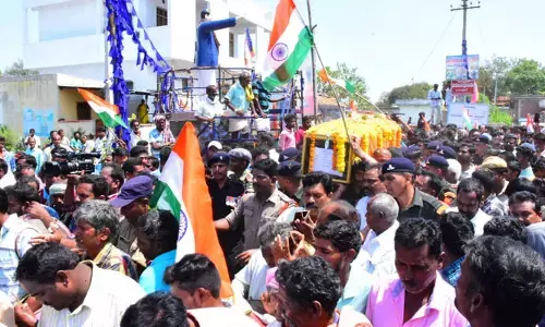 ప్రభుత్వ లాంఛనాలతో వీర జవాన్ అనిల్ అంతిమ యాత్ర