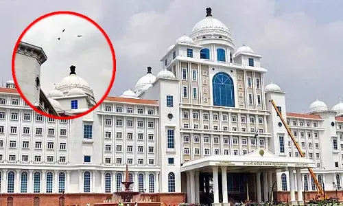 సచివాలయంపై గరుడ సంచారం.. శుభమా?.. అరిష్టమా?