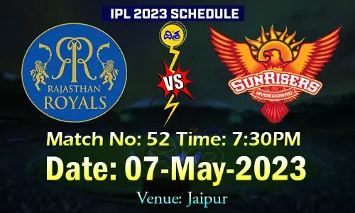 ఈ రోజు రాత్రి జైపూర్ వేదికగా RR vs SRH మ్యాచ్