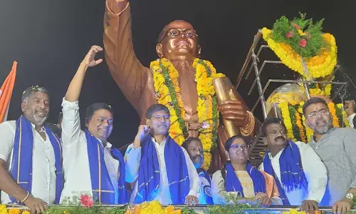 ఆర్మూర్ లో 14 అడుగుల భారీ అంబేద్కర్ విగ్రహావిష్కరణ