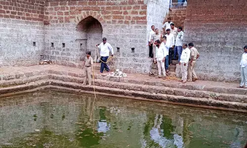 ఆలయ పుష్కరిణిలో మునిగి వ్యక్తి మృతి