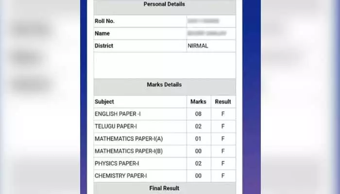 టెన్త్లో టాపర్.. ఇంటర్లో అన్ని సబ్బెక్టులు కలిపి 13 మార్కులే! టెన్త్లో టాపర్.. ఇంటర్లో అన్ని సబ్బెక్టులు కలిపి 13 మార్కులే!