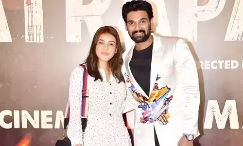 నేడు ‘ఛత్రపతి’ చిత్రం గ్రాండ్ రిలీజ్.. పొట్టి గౌనులో మెరిసిపోయిన కాజల్..