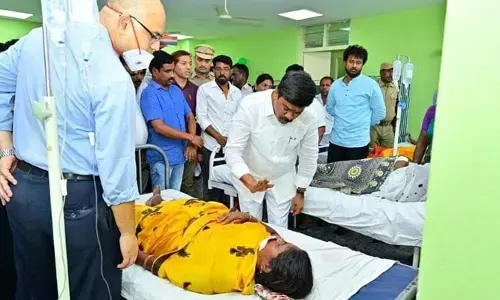 దైవ దర్శనానికి వెళ్తున్న వ్యాన్ బోల్తా... ఐదుగురికి తీవ్ర గాయాలు