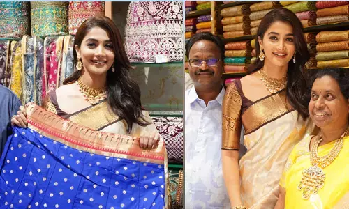 హనుమకొండలో సౌత్ ఇండియా షాపింగ్ మాల్ ప్రారంభం.. సందడి చేసిన పూజా హెగ్డే