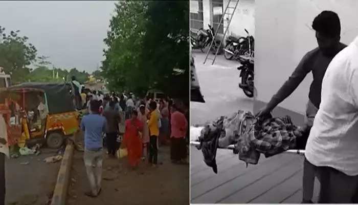 భారీ రోడ్డు ప్రమాదం.. అక్కడికక్కడే ఐదుగురు కూలీలు మృతి భారీ రోడ్డు ప్రమాదం.. అక్కడికక్కడే ఐదుగురు కూలీలు మృతి