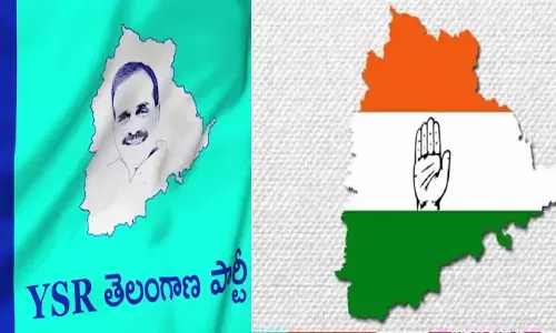 రెండు పార్టీలకు ఆ పేరే ‘‘అస్త్రం’’.. తమదైన శైలీలో పబ్లిసిటీ చేస్తోన్న కాంగ్రెస్, YSRTP!