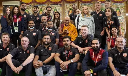 IPL 2023: దలైలామాను కలిసిన పంజాబ్ జట్టు..