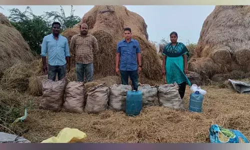 అక్రమంగా నిల్వ ఉంచిన నల్లబెల్లం పట్టివేత..