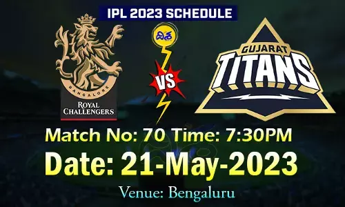 ఈ రోజు రాత్రి.. బెంగళూరు, గుజరాత్ మధ్య చివరి మ్యాచ్