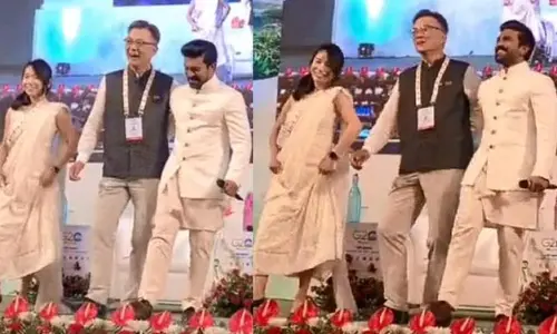 G20సమ్మిట్ : స్టేజ్‌పై ‘నాటు నాటు’ పాటకు డ్యాన్స్ చేసిన రామ్ చరణ్