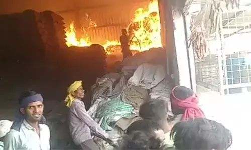 రైస్ మిల్లులో అగ్ని ప్రమాదం