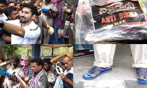 యాచకులకు దేవుడిగా మారిన హీరో విజయ్.. స్పెషల్ కిట్స్ అందజేత