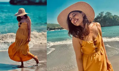 Vani Bhojan Enjoying Her Beach Time vacation in bali island