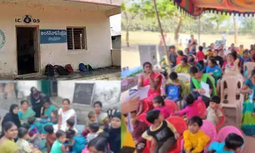 Peddapalli: అంగన్వాడీ కేంద్రాల్లో సౌకర్యాలు నిల్... అల్లాడుతున్న చిన్నారులు