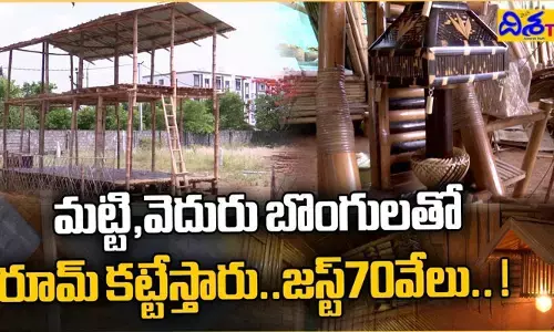వెదురు బొంగులతో ఇళ్లు.. చూడటానికి చాలవు కళ్లు