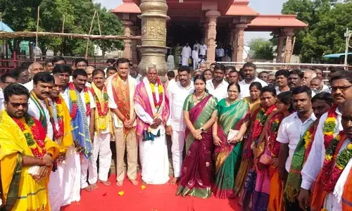 శ్రీ జోగులాంబ బాలబ్రహ్మేశ్వర  దేవస్థాన నూతన పాలక మండలి  ప్రమాణస్వీకారం..
