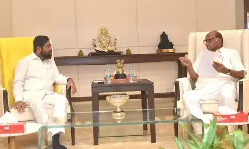 మహారాష్ట్ర సీఎం ఏక్‌నాథ్ షిండేతో శరద్ పవార్ భేటీ
