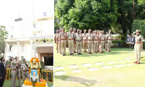 పోలీసు శాఖలో ఘనంగా రాష్ట్ర ఆవిర్భావ వేడుకలు