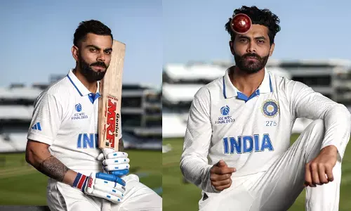 WTC Final : కొత్త జెర్సీతో ఫొటోలకు ఫోజులిచ్చిన టీమ్ ఇండియా ప్లేయర్లు..