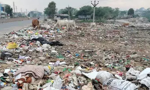 జాతీయ రహదారే.. డంపింగ్ యార్డ్