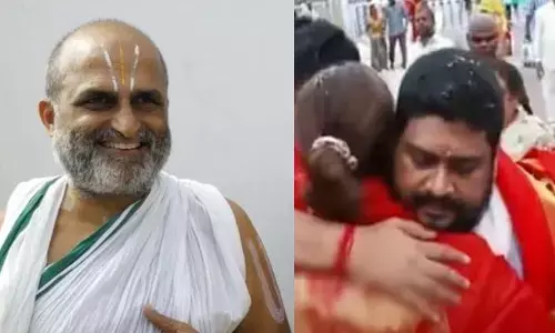 డైరెక్టర్ హగ్గు, ముద్దు.. ఆలయ అర్చకుడు షాకింగ్ కామెంట్స్