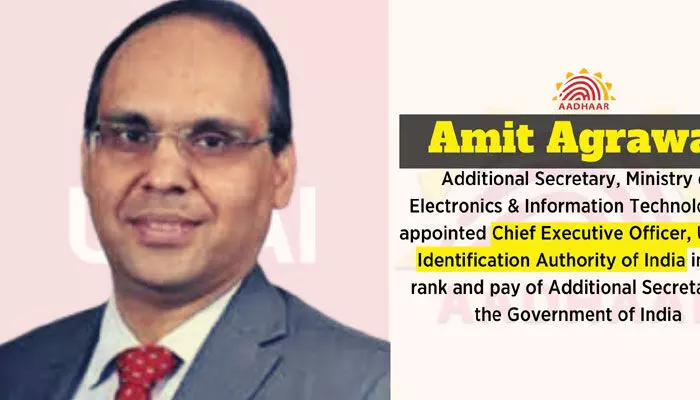 Amit Agrawal Appointed UIDAI CEO : ఆధార్ CEO గా అమిత్ అగర్వాల్