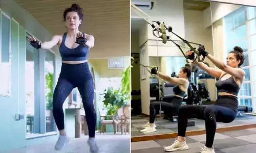 Kangana Ranaut అందాలకు కుర్రాళ్లు ఫిదా.. జిమ్ వర్క్ అవుట్ వీడియో వైరల్