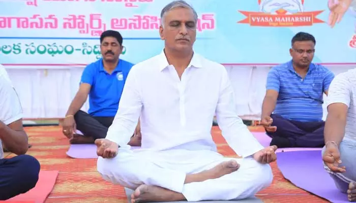 Minister Harish Rao:ప్రతి ఒక్కరు యోగా చేయాలి..