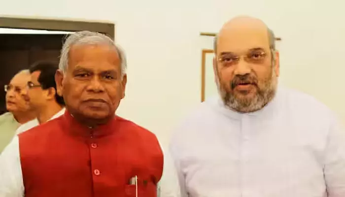 కేంద్రమంత్రి అమిత్ షాతో బిహార్ మాజీ సీఎం జితన్ రామ్ మాంఝీ భేటీ కేంద్రమంత్రి అమిత్ షాతో బిహార్ మాజీ సీఎం జితన్ రామ్ మాంఝీ భేటీ