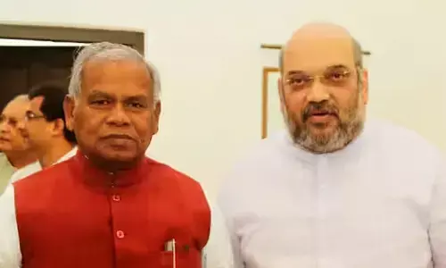 కేంద్రమంత్రి అమిత్ షాతో బిహార్ మాజీ సీఎం జితన్ రామ్ మాంఝీ భేటీ