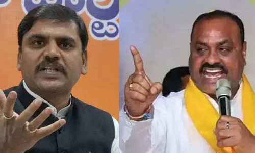 మా ప్రస్తావన వద్దు...అచ్చెన్నాయుడికి బీజేపీ నేత వార్నింగ్