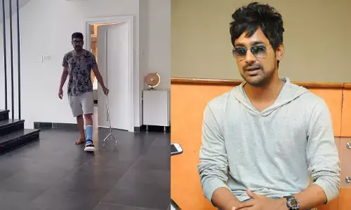 నడవలేని స్థితిలో  హీరో Varun Sandesh.. పోస్ట్ వైరల్