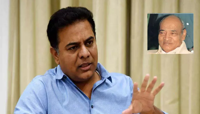 పీవీ నర్సింహారావుకు భారతరత్న ఇవ్వాలి.. మంత్రి కేటీఆర్ పీవీ నర్సింహారావుకు భారతరత్న ఇవ్వాలి.. మంత్రి కేటీఆర్