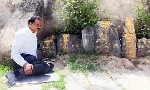 మాదలలో చారిత్రక శిల్పాలకు ఆదరణ కరువు...