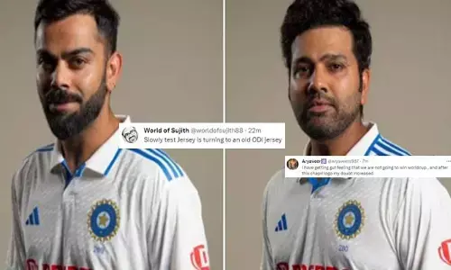 Team India New Test Jersey : కొత్త టెస్ట్ జెర్సీ లో మెరిసిన కోహ్లి, రోహిత్..