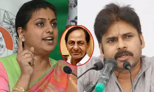 కేసీఆర్⁭ను విమర్శించే దమ్ముందా?: పవన్ కల్యాణ్⁬కు మంత్రి రోజా సవాలు