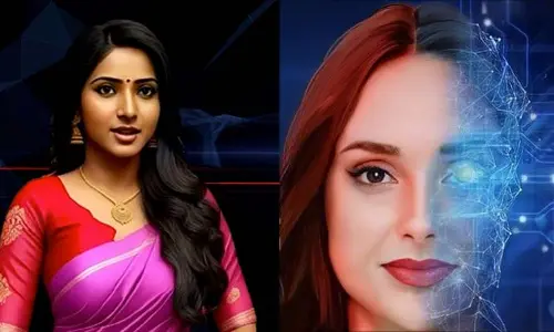 తెలుగు వార్తా ఛానల్‌లో తొలిసారి ‘Artificial Woman’