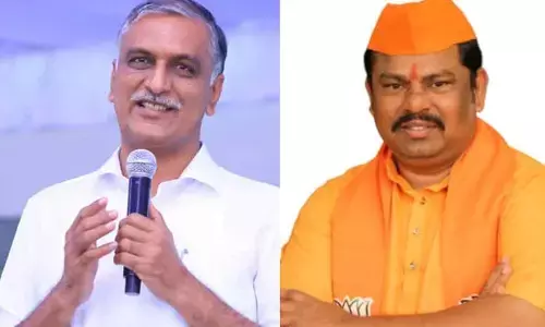 హరీష్ రావు‌ను కలిసిన రాజాసింగ్.. హాట్ టాపిక్‌గా మారిన భేటీ!
