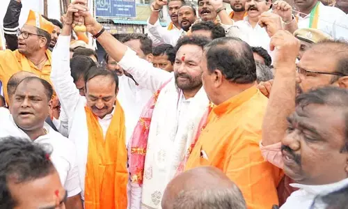BJP రాష్ట్ర అధ్యక్షుడిగా బాధ్యతలు తీసుకున్న కిషన్ రెడ్డి (వీడియో)