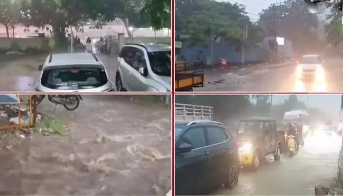 Rains: హైదరాబాద్లో భారీ వర్షం.. పరిస్థితి ఇంత దారుణమా.. ? Rains: హైదరాబాద్లో భారీ వర్షం.. పరిస్థితి ఇంత దారుణమా.. ?