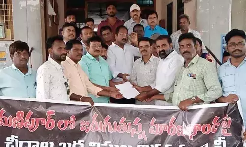 మణిపూర్ ఘటనను ఖండిస్తూ జర్నలిస్టుల శాంతి ర్యాలీ