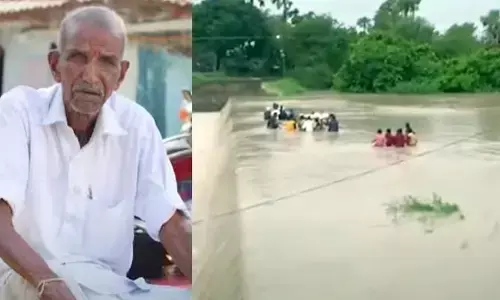 సీఎం సొంత జిల్లాలో దారుణం.. శవంతో వాగు దాటేందుకు ప్రజల కష్టాలు