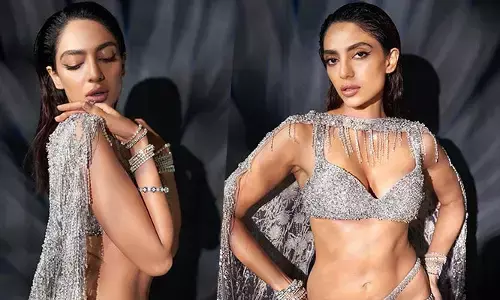 చమ్కీల బ్రా తో ఆకట్టుకున్న Sobhita Dhulipala