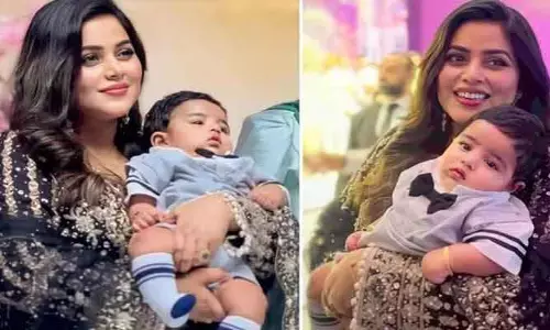 హీరోయిన్ పూర్ణ కొడుకు ఫొటోస్ వైరల్.. ఎత ముద్దుగా ఉన్నాడో!