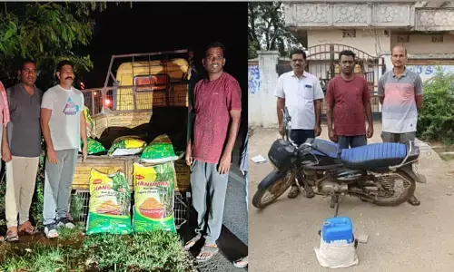 270 కేజీల నల్ల బెల్లం, 40 కేజీల పట్టిక స్వాధీనం