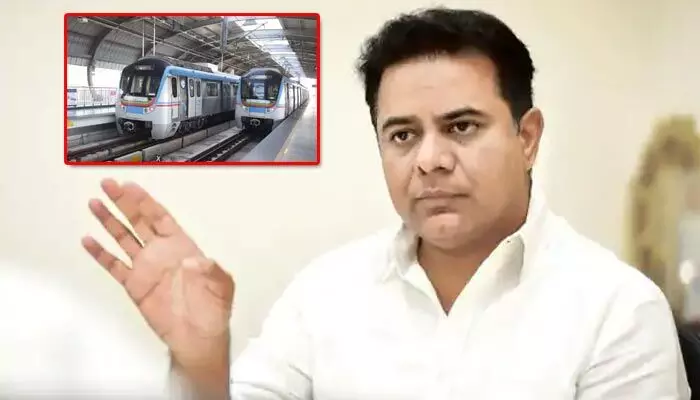 HYD: మెట్రో రైల్ విస్తరణపై వేగం పెంచిన ప్రభుత్వం... అధికారులకు మంత్రి కేటీఆర్ కీలక ఆదేశాలు HYD: మెట్రో రైల్ విస్తరణపై వేగం పెంచిన ప్రభుత్వం... అధికారులకు మంత్రి కేటీఆర్ కీలక ఆదేశాలు
