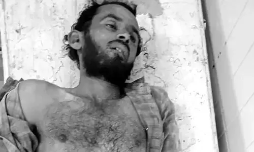 నిర్మాణంలో ఉన్న బిల్డింగ్ పై నుండి పడి భర్త మృతి